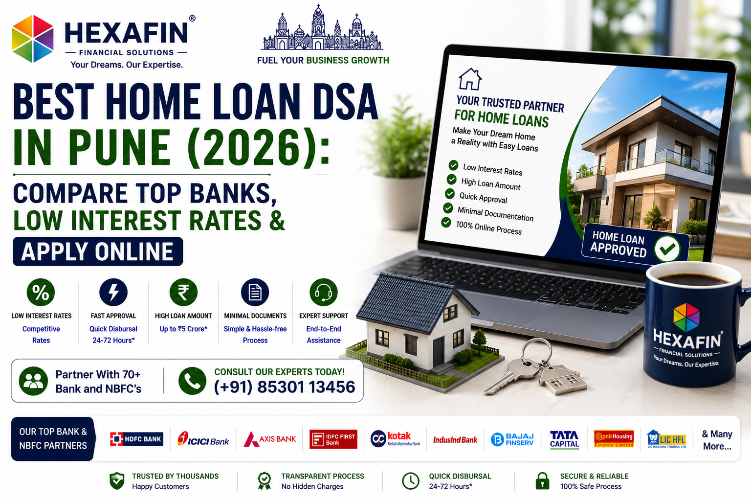 Blog 10 Best Home Loan DSA in Pune offering low interest home loans, EMI assistance, and online application support