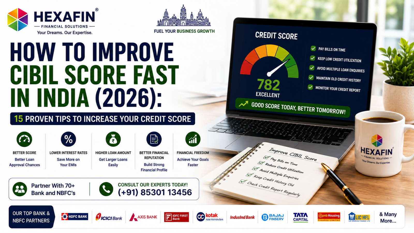 Blog 10 How to improve CIBIL score fast in India with proven credit score improvement tips
