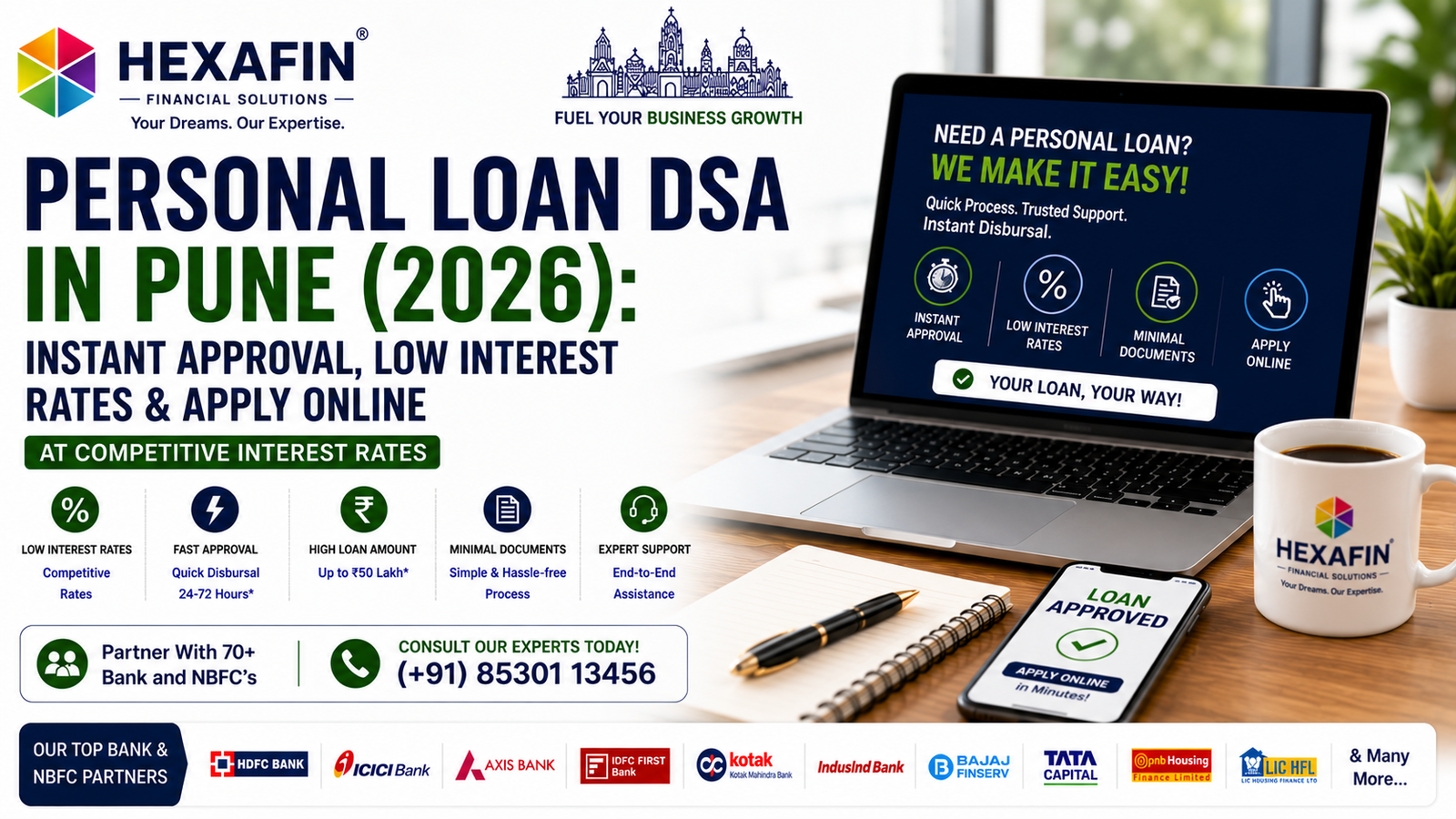 Blog 12 Personal Loan DSA in Pune offering instant approval, low interest rates, EMI assistance, and online personal loan guidance