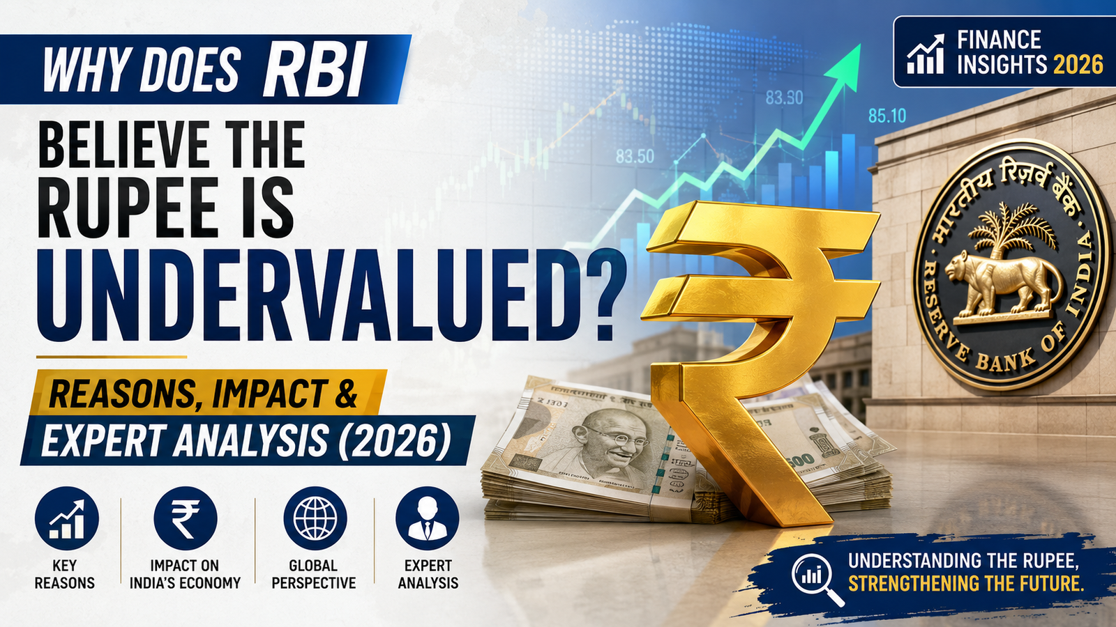 Blog 8 Why Does RBI Believe the Rupee Is Undervalued? Reasons, Impact & Expert Analysis (2026)