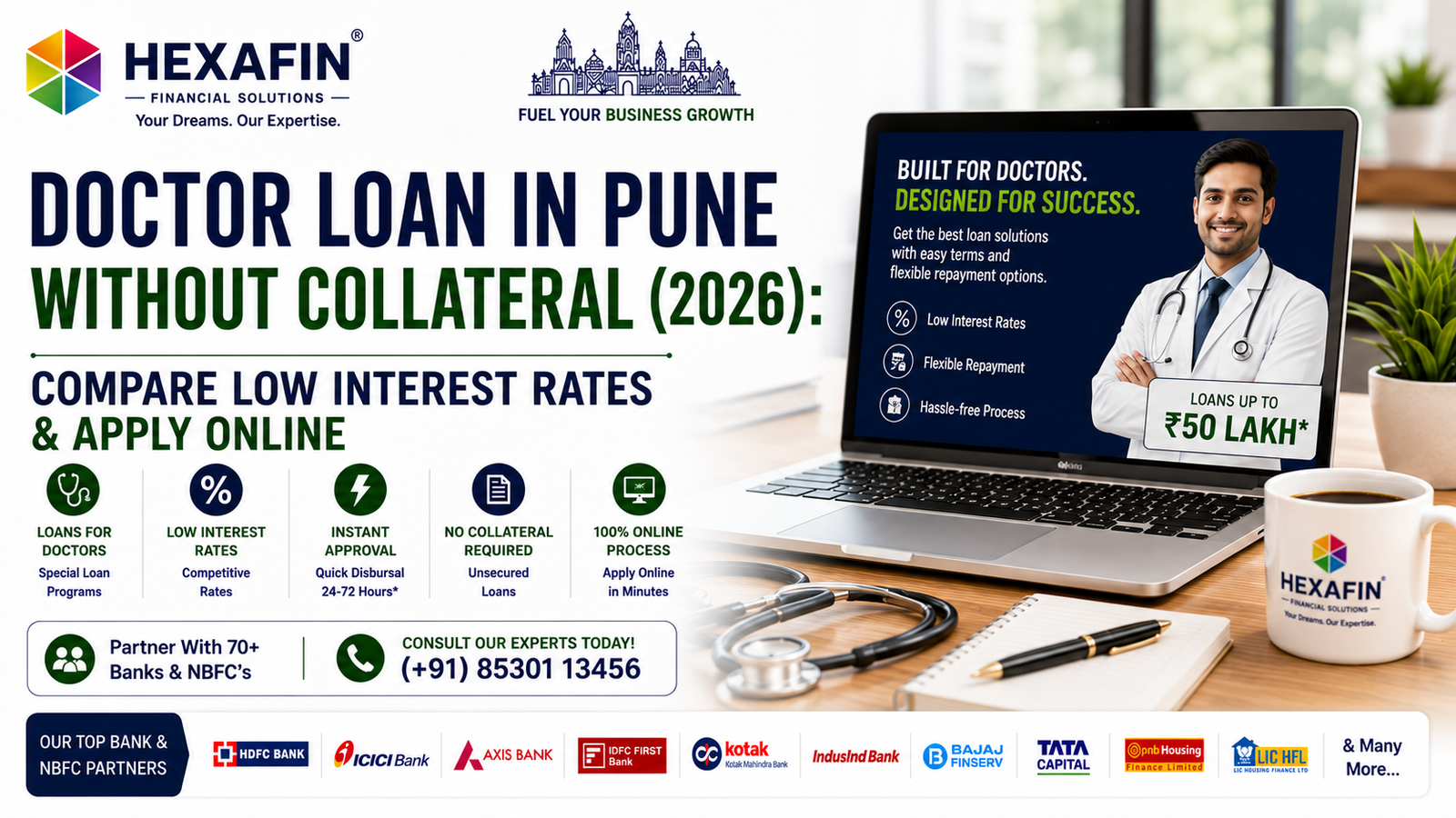 Blog 9 Doctor Loan in Pune Without Collateral with low interest rates and expert loan assistance from Hexafin Loan Consultancy