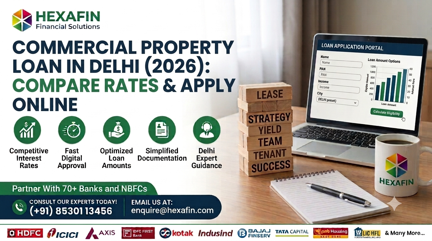 Commercial Property Loan in Delhi (2026) Compare Rates & Apply Online